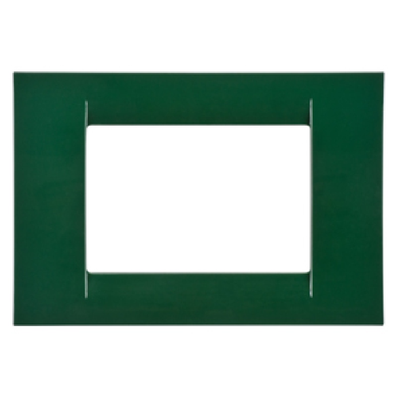 Gewiss GW22153 System - 3-module racing green plate