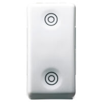 System White - double bouton interverrouillé avec des cercles