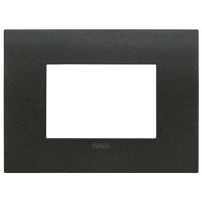 Vimar 19953.01 Arke Fit - Plaque 3 modules en graphite mat
