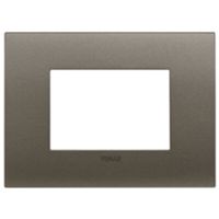 Vimar 19953.14 Arke Fit - Placa metálica de 3 módulos