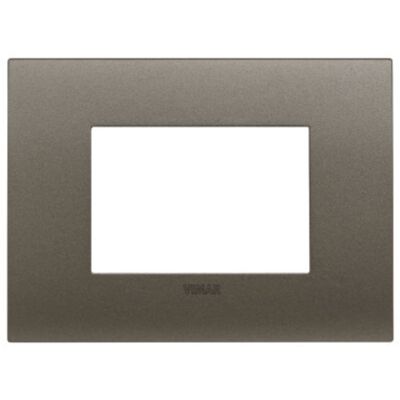 Vimar 19953.14 Arke Fit - Placa metálica de 3 módulos