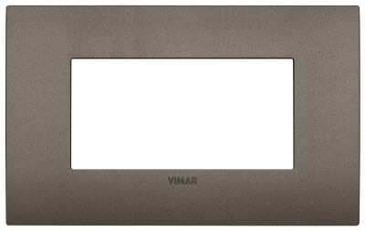 Vimar 19954.14 Arke Fit - Placa metálica de 4 módulos