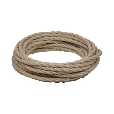 Raw jute braided cord 3G0.75