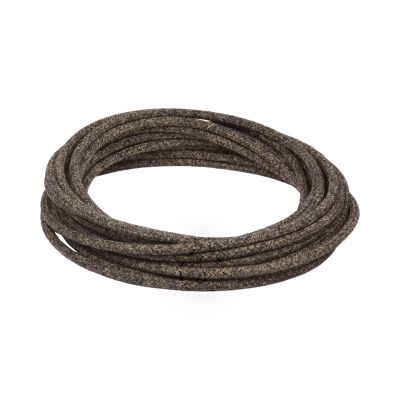 H05 3G0.75 cable covered in brown linen
