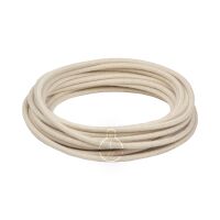 Cable H05 3G0.75 revestido de lino beige