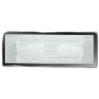 Aplique FRAME E27 X2 en cristal satinado
