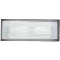 Aplique de pared FRAME E14 X2 en cristal satinado