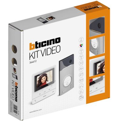 BTicino 364612 - kit de vídeo unifamiliar Clase 100V16E - línea 3000