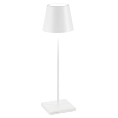 Zafferano LD0340B3 - lámpara de mesa Poldina Pro blanca