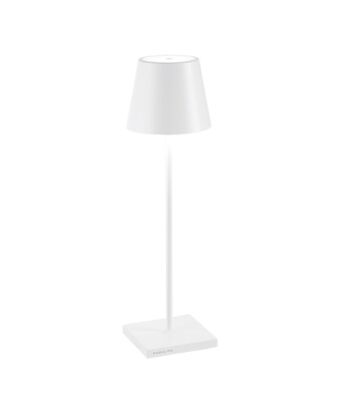 Zafferano LD0340B3 - lámpara de mesa Poldina Pro blanca