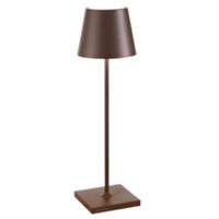 Zafferano LD0340R3 - Lámpara de mesa Poldina Pro corten