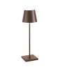Zafferano LD0340R3 - Lampe de table en corten Poldina Pro