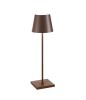 Zafferano LD0340R3 - lampada da tavolo Poldina Pro corten