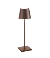 Zafferano LD0340R3 - Lámpara de mesa Poldina Pro corten