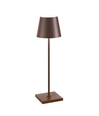 Zafferano LD0340R3 - lampada da tavolo Poldina Pro corten