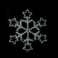 Giocoplast 17521620 - fiocco con stelle 84 led bianco