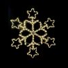 Giocoplast 17521621 - fiocco con stelle 84 led bianco caldo