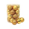Giocoplast 43010675 - pallina natalizia d80 oro - 20 pezzi
