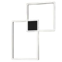 Plafonnier CROSS noir en aluminium 64W