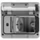 4BOX 4B.W.RAL.015 - Toma ancha gris