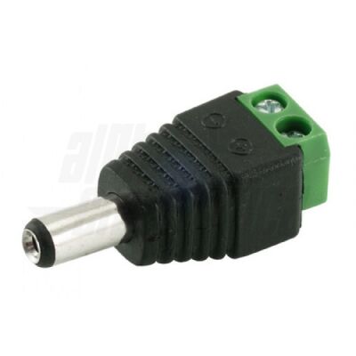 DC 5.5-2.1mm plug to clamp adapter