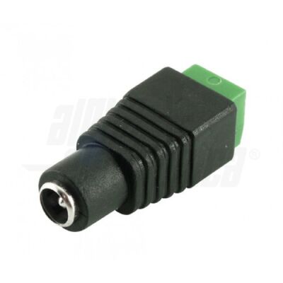 DC 5.5-2.1mm socket adapter to clamp