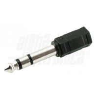 Adapter from 6.3 stereo plug to 3.5 stereo socket