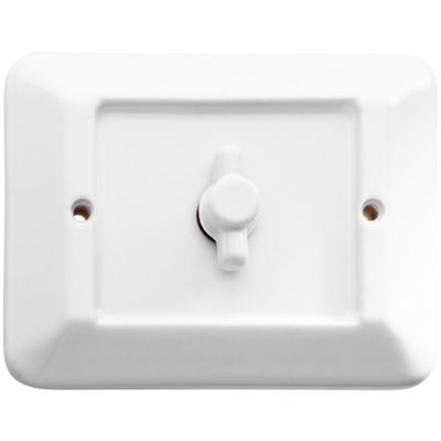 Delux - plato de porcelana con 1 interruptor