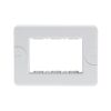 System - cloud white self-supporting 3-place Compact plate