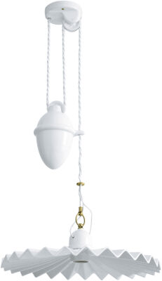 Up-and-down chandelier with ø 40 folding plate
