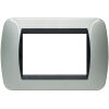 Living International - Placa metálica de aluminio ligero 3 plazas metal