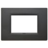 Vimar 20653.15 Eikon - 3-module plate in matt anthracite