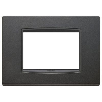 Vimar 20653.15 Eikon - 3-module plate in matt anthracite