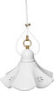 Porcelain chandelier with perforated plate ø 27 and rosette