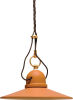 Terracotta chandelier with smooth plate ø 40 and rosette