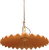 Terracotta chandelier with ø 40 folding plate and rosette