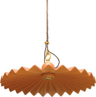 Terracotta chandelier with ø 40 folding plate and rosette