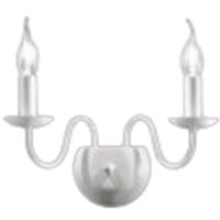 Applique DUCALE E14 X2 in metallo bianco