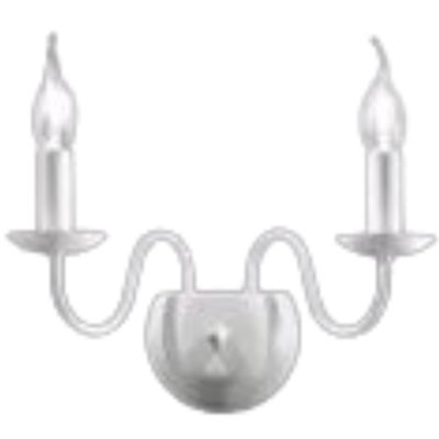 DUCALE E14 X2 wall light in white metal