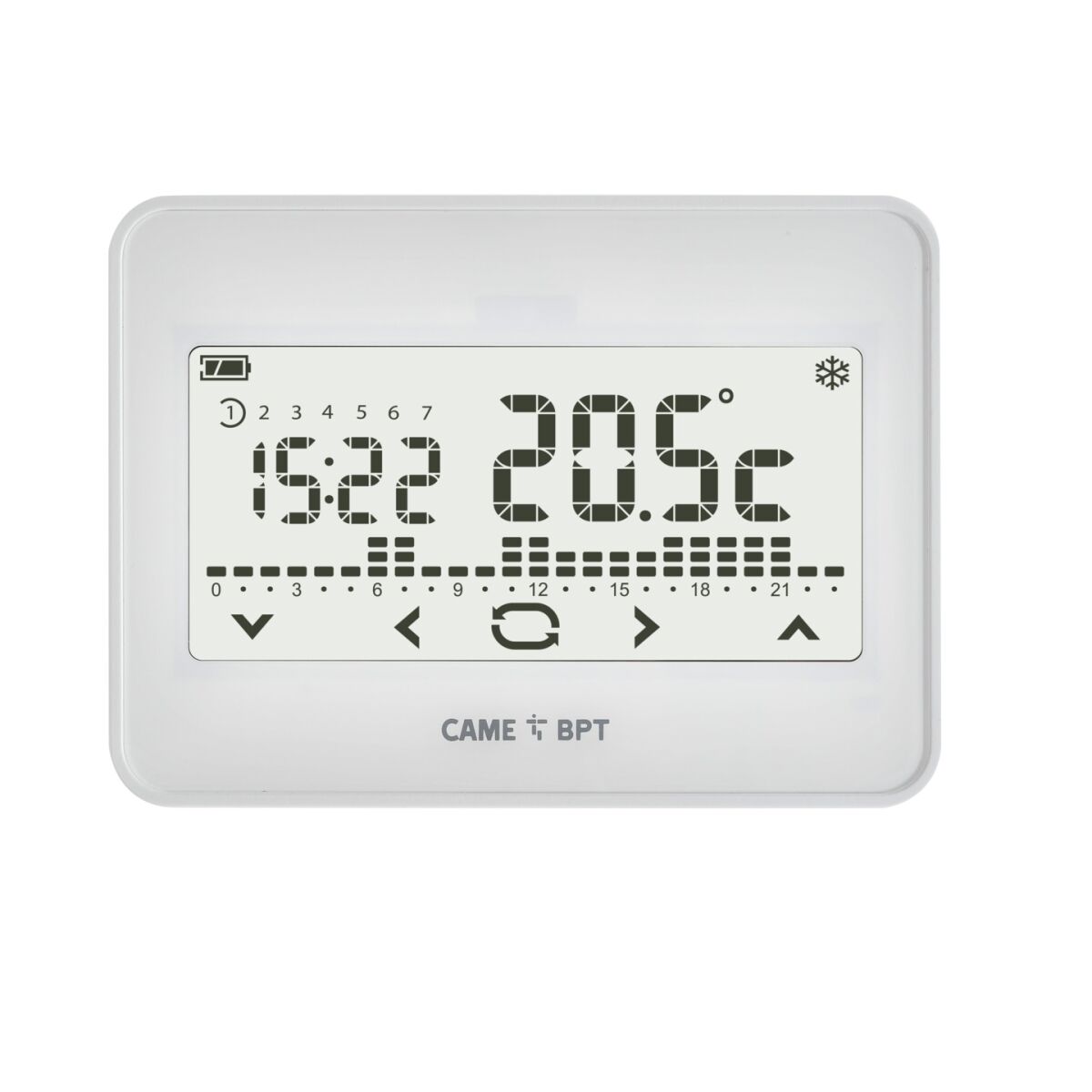 CAME-BPT TH/550 WH - Cronotermostato touch screen da parete bianco