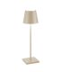 Zafferano LD0340S3 - lampada da tavolo Poldina Pro sabbia