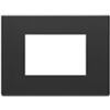 Vimar 22653.03 Eikon - 3-module cover plate in anthracite grey