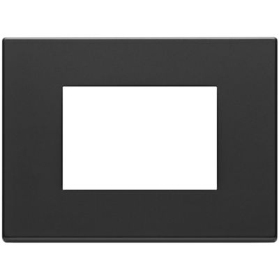 Vimar 22653.03 Eikon - 3-module cover plate in anthracite grey