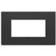 Vimar 22654.03 Eikon - 4-module cover plate in anthracite grey
