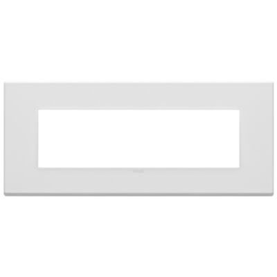 Vimar 22657.01 Eikon - 7-module plate in matt white
