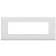 Vimar 22657.01 Eikon - 7-module plate in matt white