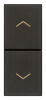 Black Linea - double button with arrows