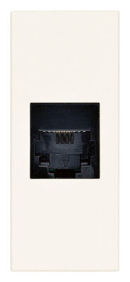 White Linea - RJ11 telephone socket