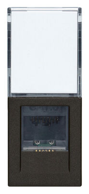 Black Linea - RJ45 data transmission socket
