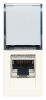 White Linea - shielded RJ45 data transmission socket